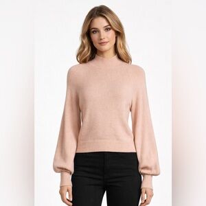 BCBGMaxAzria Pink Mock Neck Sweater